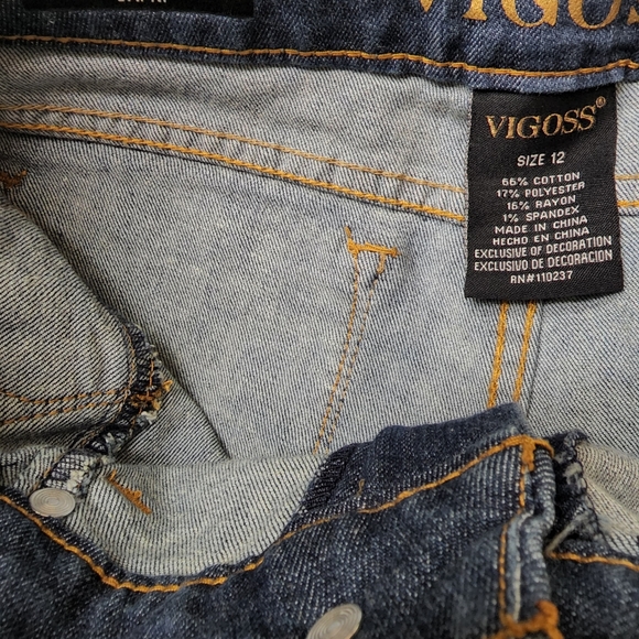 Vigoss Jagger Capri Crop Jeans Girls Size 12 - Picture 4 of 4